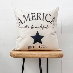 NEW America the Beautiful Pillow Cover